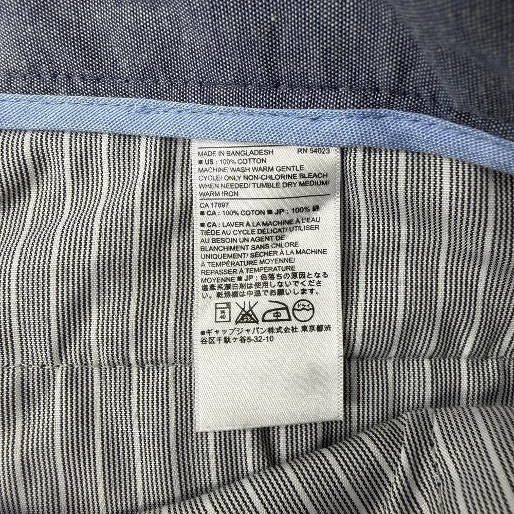 Banana Republic Aiden Chino Pants Mens 35x32 Black Regular Fit Straight Leg